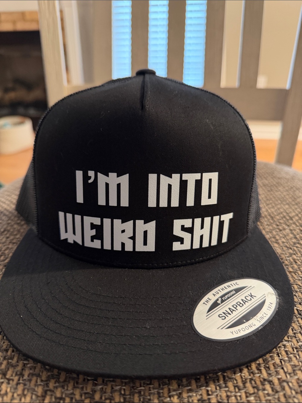 Black Snapback Hat "I'm Into Weirdo Shit"